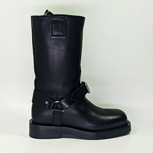 Burberry Women's Saddle Low Harness Strap Boots Black Size 39 MSRP $1,890 - Picture 4 of 14